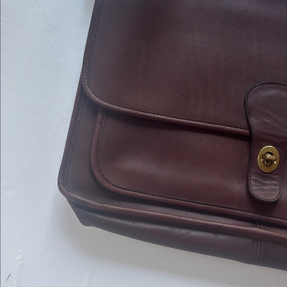 Vintage 80s 90s Coach Crossbody Messenger Satchel Briefcase Bag Office Laptop - Picture 6 of 17